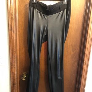 Seraphine Faux Leather Maternity Legging